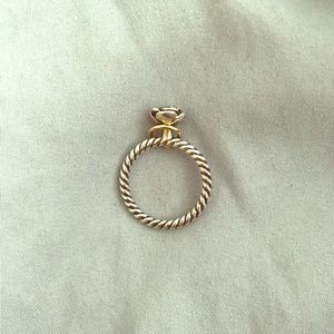 Size 10 retired pandora ring w/14k gold